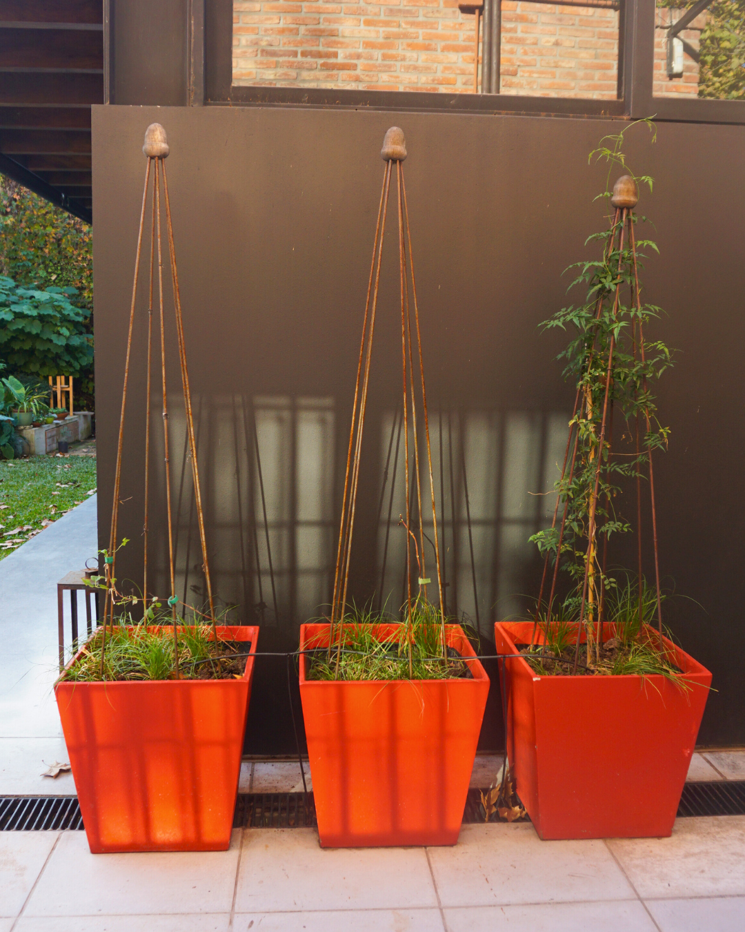 Obelisk Garden Trellis – 42.5” or 71" | Black or Unpainted Steel Finish