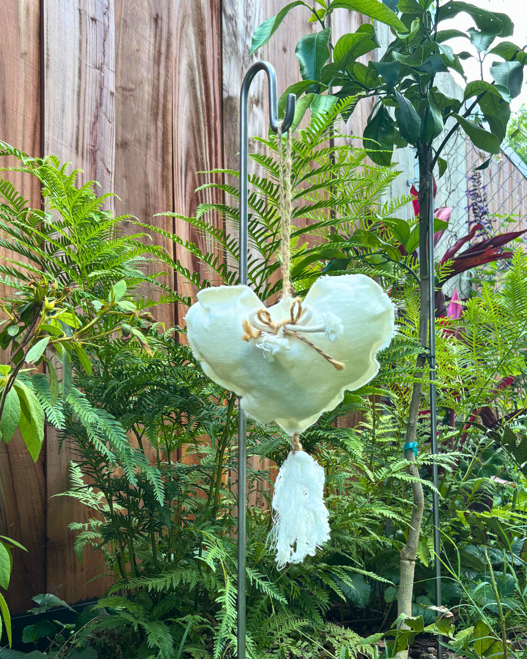 Steel Shepherd Hook: 31" Decorative Garden Hanger, Black Coated or Rustic Steel Finish