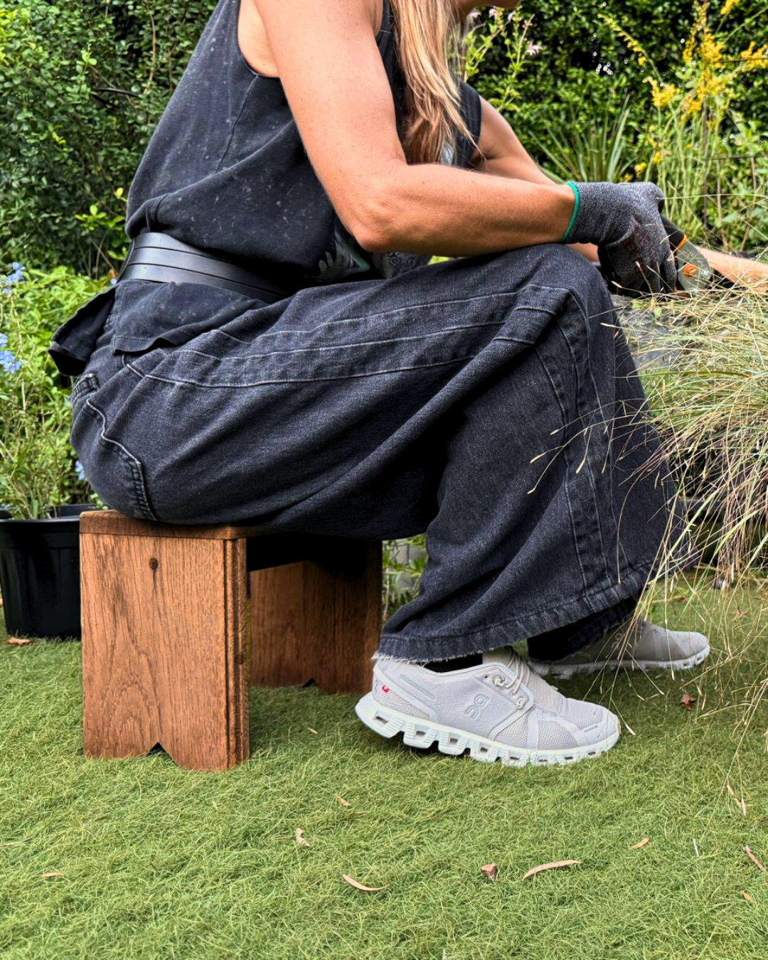 Handmade Wooden Stool | Reclaimed Wood Gardening Stool| for Home & Garden Use