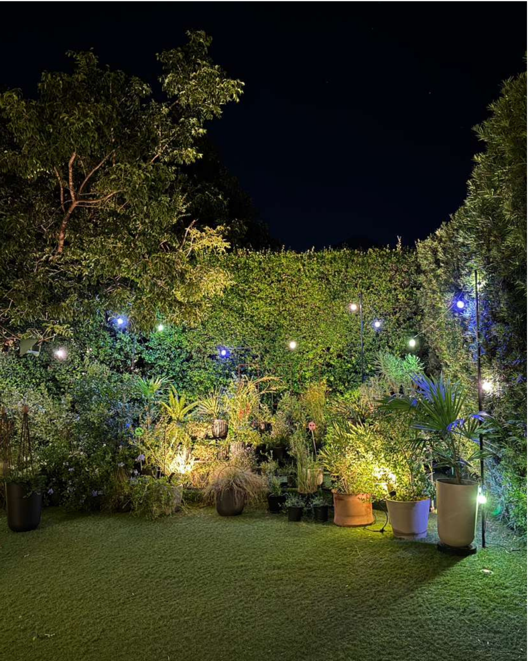 String Light Poles - Black Steel (8.2 ft Tall)