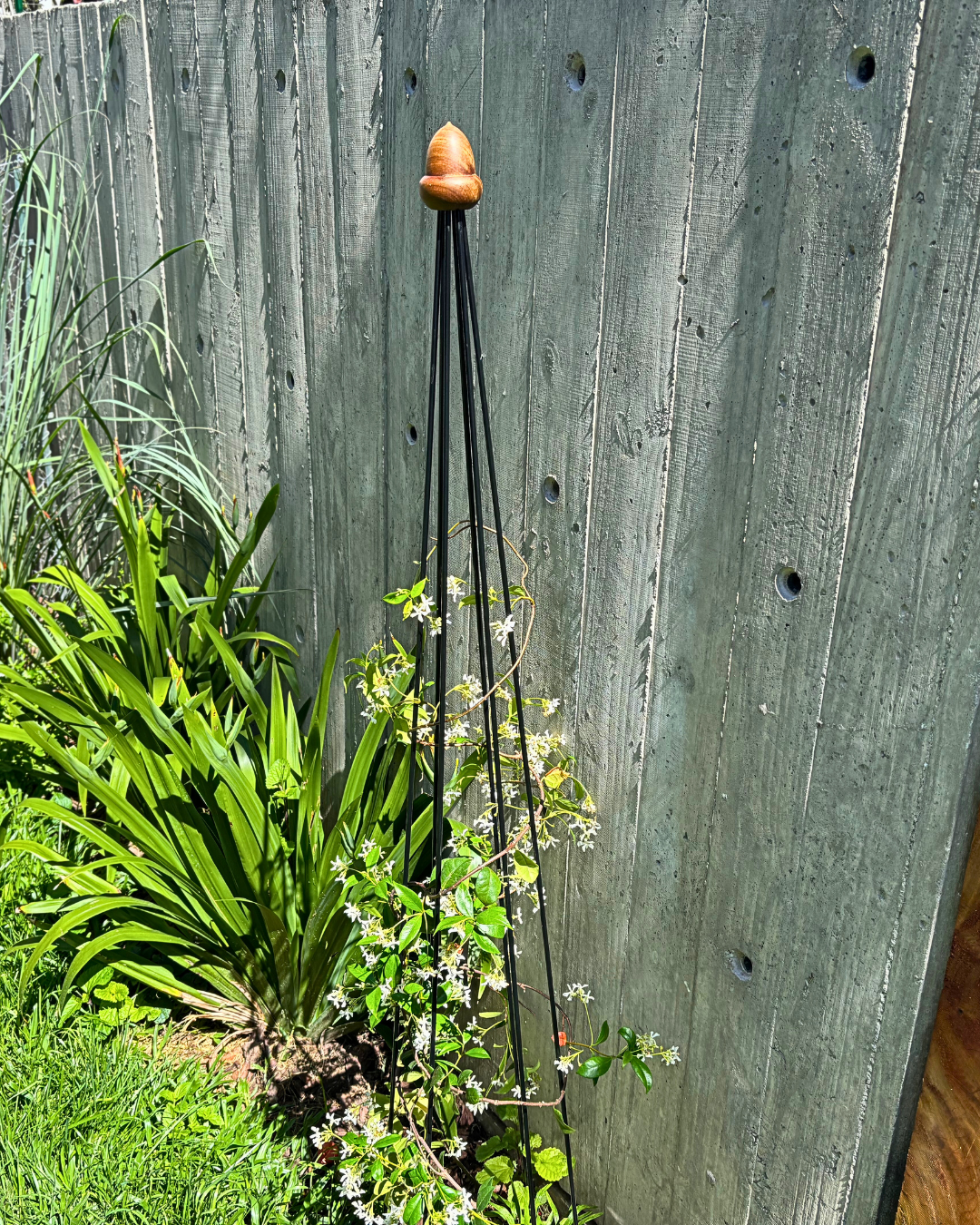 Obelisk Garden Trellis –  71" Large | Black or Unpainted Steel Finish