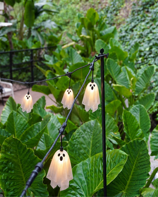 String Light Poles - Black Steel (8.2 ft Tall)