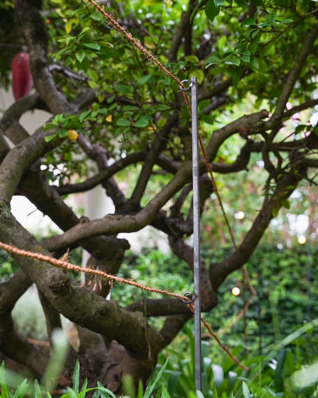 Steel Garden Border Posts: 34" Stakes for Garden Edging & Walkways, Black Coated or Rustic Finish