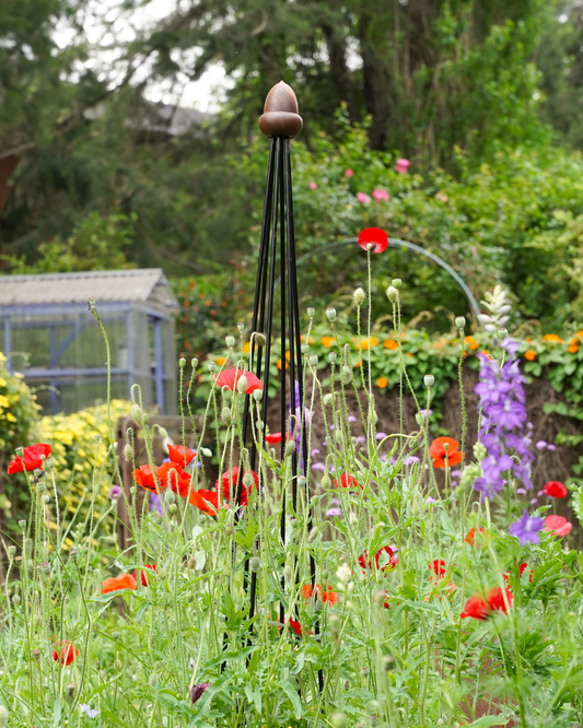 Obelisk Garden Trellis –  71" Large | Black or Unpainted Steel Finish