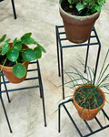 Set of 3 Modern Metal PotStands: Rust-Resistant Satin Black Finish