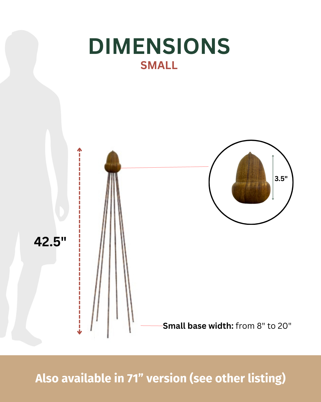 Obelisk Garden Trellis – 42.5” or 71" | Black or Unpainted Steel Finish