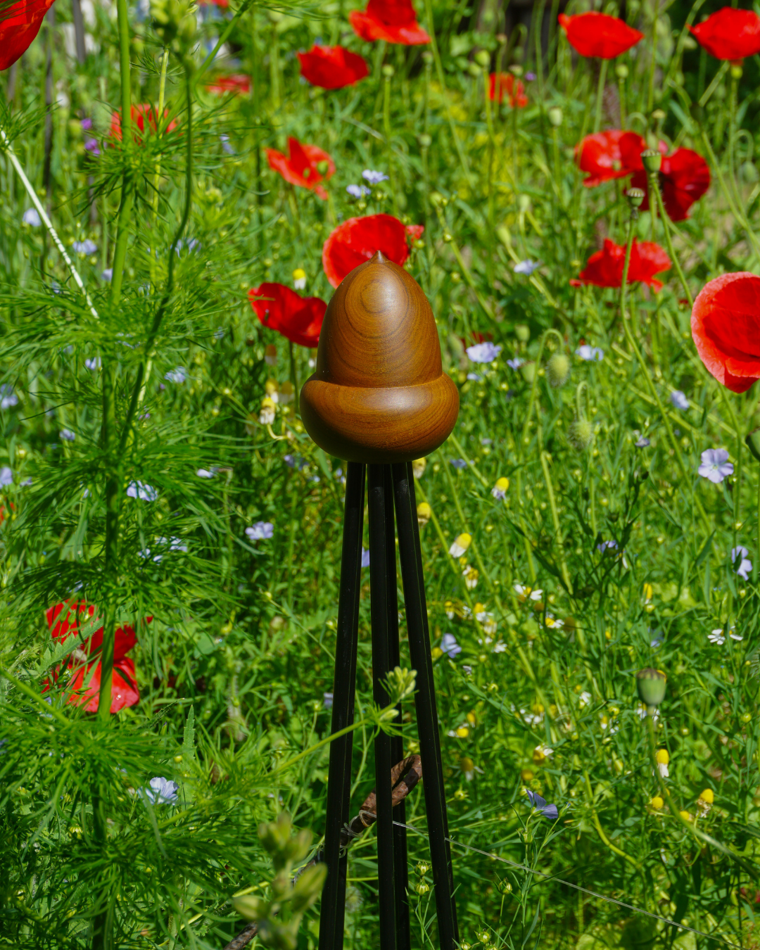 Obelisk Garden Trellis – 42.5” Small | Black or Unpainted Steel Finish