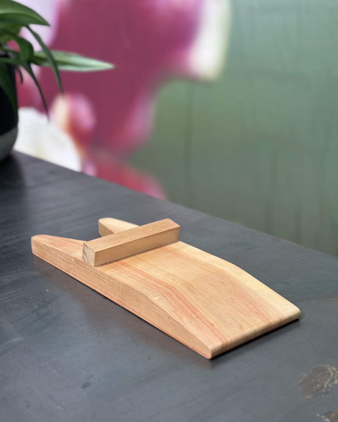 Handmade Reclaimed Pine Boot Jack: Rustic Wooden Boot Remover