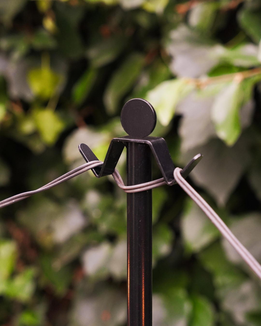 String Light Poles - Black Steel (8.2 ft Tall)