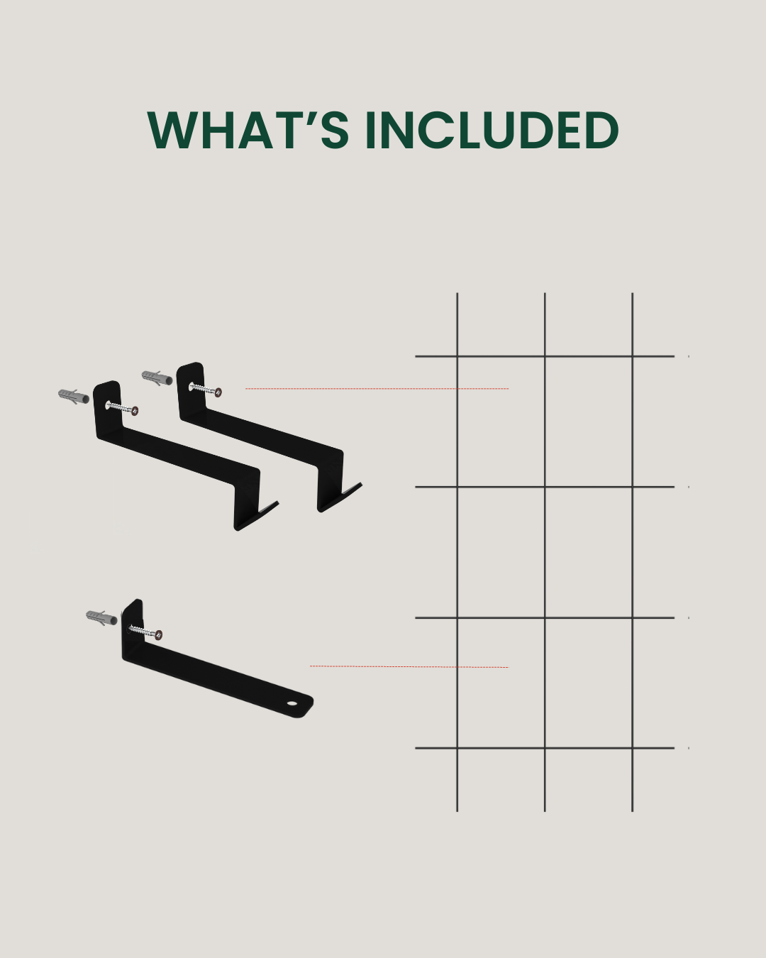 Metal Garden Wall Trellis: Plant Support for Climbing Plants -  Black, White or Rustic Finish