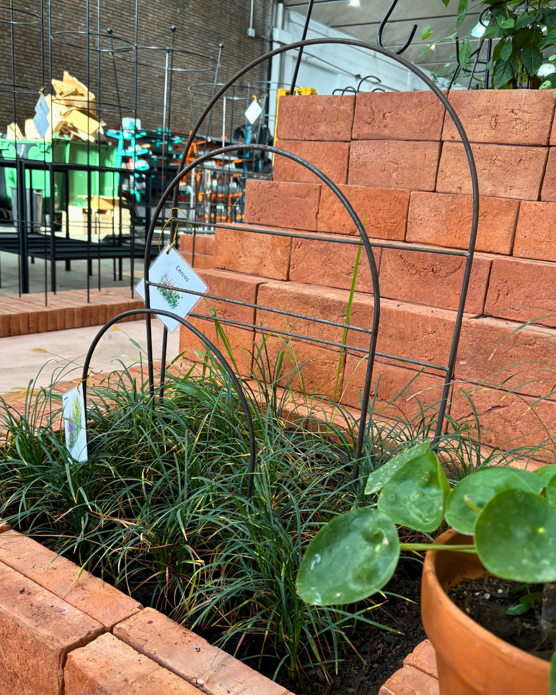 Large Metal Garden Border Fence: 33" Tall, Black Coated or Rustic Finish