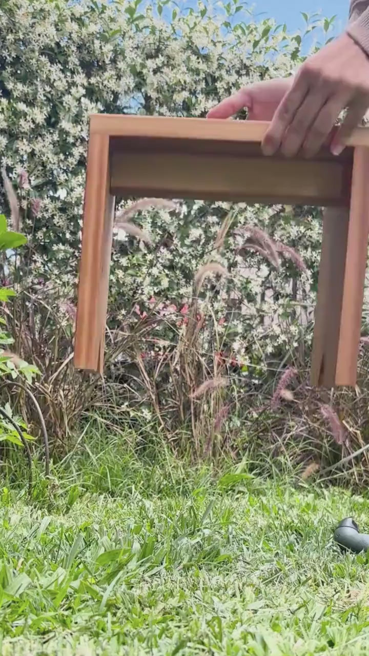 Handmade Wooden Stool | Reclaimed Wood Gardening Stool| for Home & Garden Use
